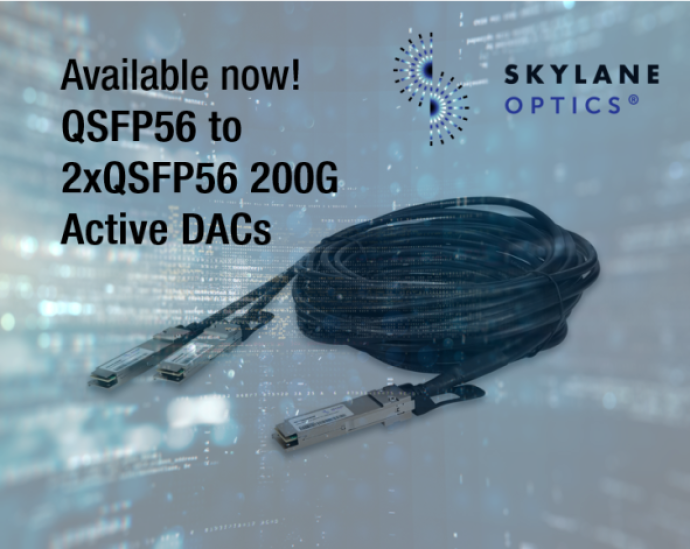 Photo d'un cable QSFP56 à 2xQSFP56 200G