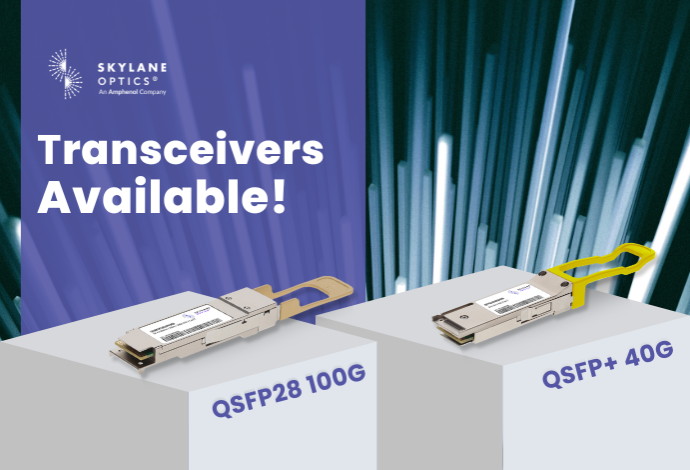 Photo de 2 transceivers QSFP28 40G et 100G