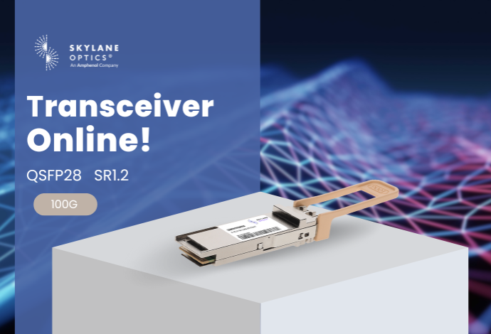 Photo d'un transceiver QSFP28 100G